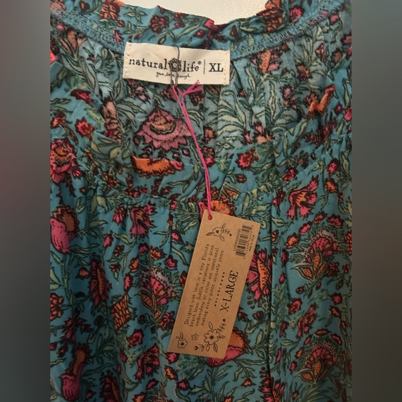 Natural Life Harley Mini Dress - Magenta Mixed Floral NWT - Picture 8 of 10